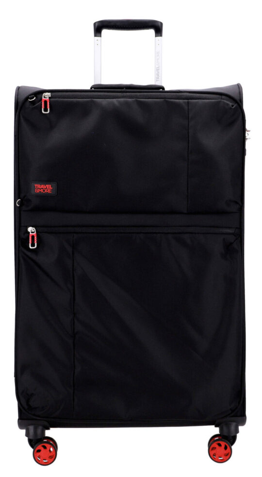 Kovček TRAVEL AND MORE - velik, črn, 100 l