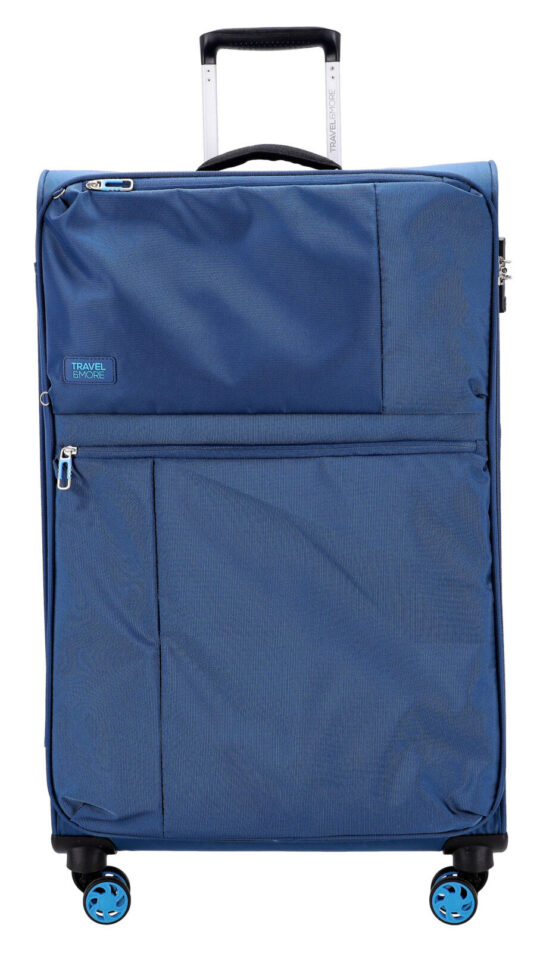 Kovček TRAVEL AND MORE - velik, temno moder, 100 l