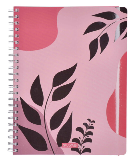 Špiralni blok SKULVAJB - A4, črtni, 120 listov, Summer