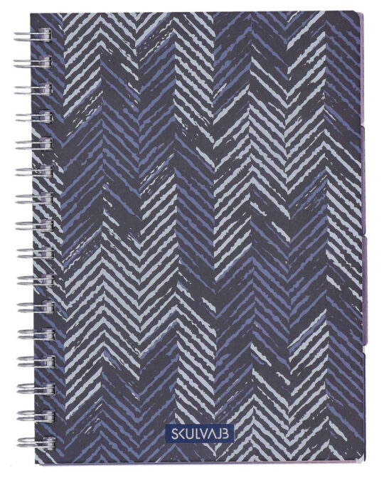 Špiralni blok SKULVAJB - A5, črtni, 120 listov, Blue
