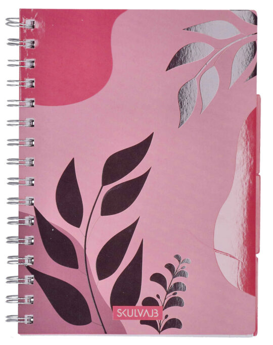 Špiralni blok SKULVAJB - A5, črtni, 120 listov, Summer