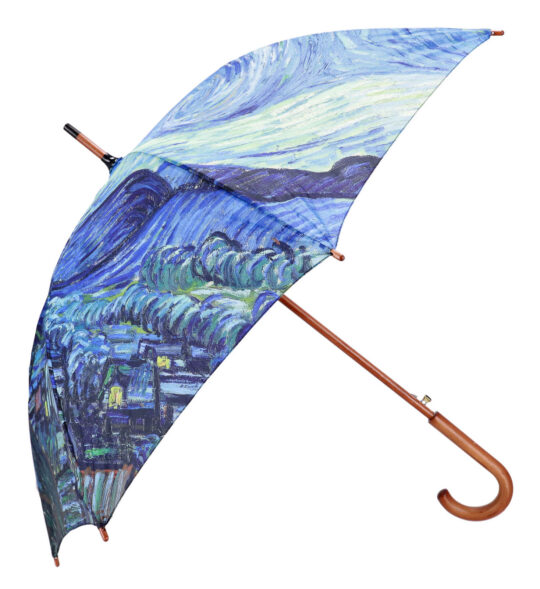 Dežnik UMBRELLA AND MORE Van Gogh Zvezdna noč - avtomatsko odpiranje, 103 cm