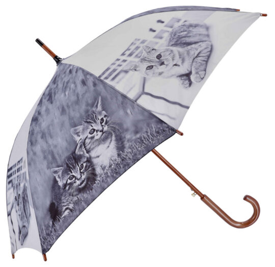 Dežnik UMBRELLA AND MORE Psi in mačke 4 - avtomatsko odpiranje, 103 cm