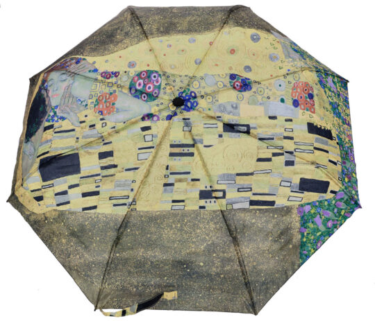 Dežnik UMBRELLA AND MORE Klimt Poljub - ročno odpiranje, 96 cm
