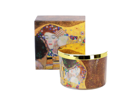 Sveča KLIMT okrogla - 210g, cotton linen