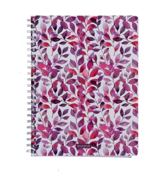 Špiralni blok SKULVAJB - A4, črtni, 120 listov, listje