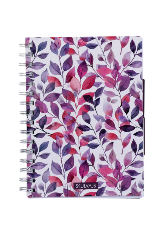 Špiralni blok SKULVAJB - A5, črtni, 120 listov, listje