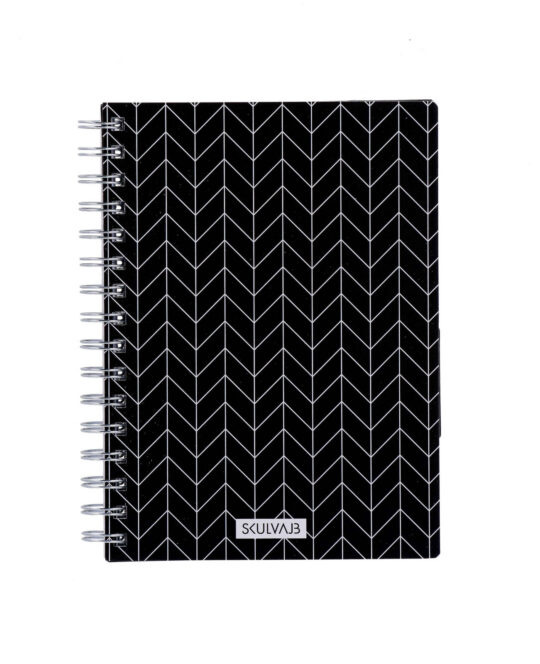 Špiralni blok SKULVAJB - A5, črtni, 120 listov, vzorec