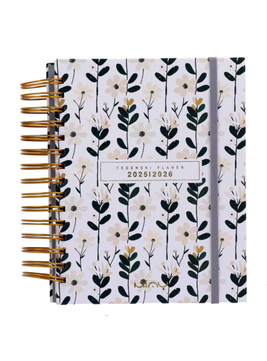 Planer MIAU - mladinski, 16-mesečni, tedenski, 2026, flower
