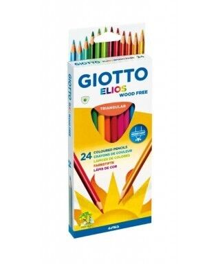 Barvice GIOTTO Elios - trikotne, 24 kos