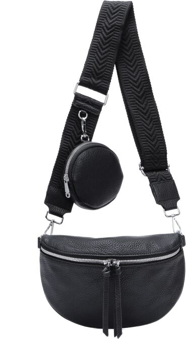 Torbica za čez ramo LS COLLECTION Paolo - črna