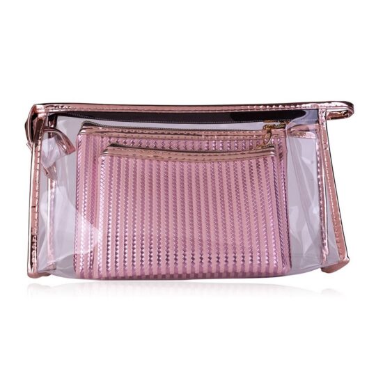 Kozmetična torbica ACCENTRA 3v1 - rose