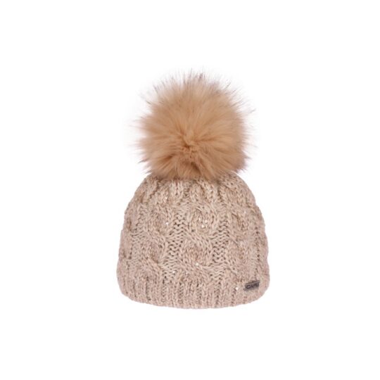 Kapa CAPU - krem, s cofom, ženska