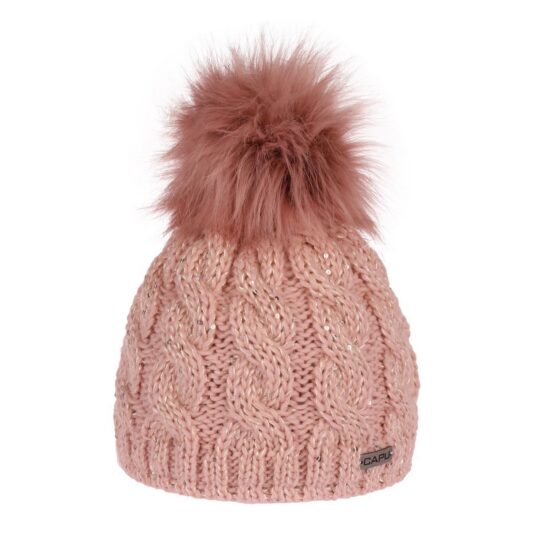 Kapa CAPU - roza, s cofom, ženska