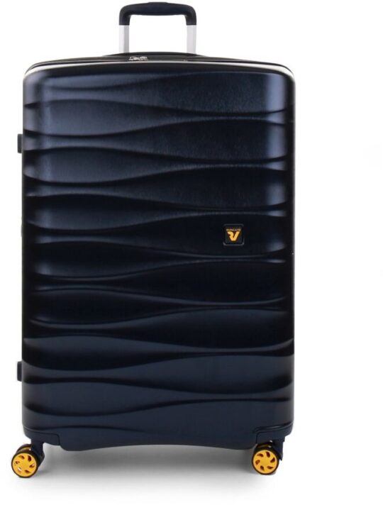 Kovček RONCATO 4K Exp - navy, velik, trdi, razširljiv