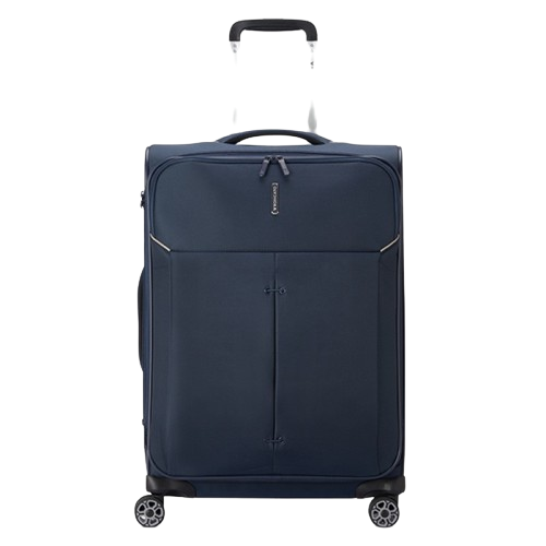 Kovček RONCATO Ironik - moder, srednji, trdi, 65 l