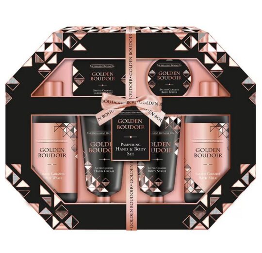 Darilni set XPEL Salted Caramel - razvajanje rok in telesa