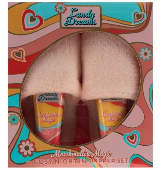 Darilni set XPEL Cosy Night Candy Dreams - s copati