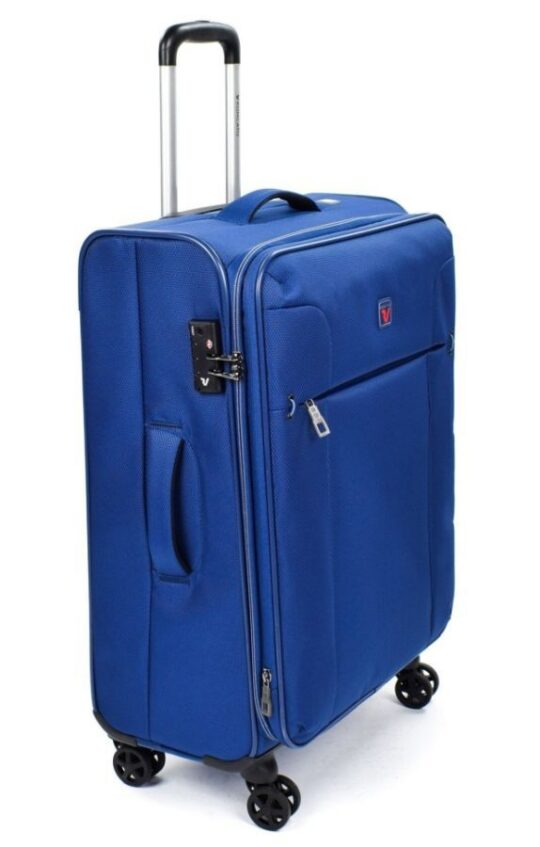 Kovček EVOLUTION - navy, srednji, trdi