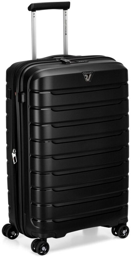 Kovček RONCATO Butterfly - črn, velik, trdi, 76 l