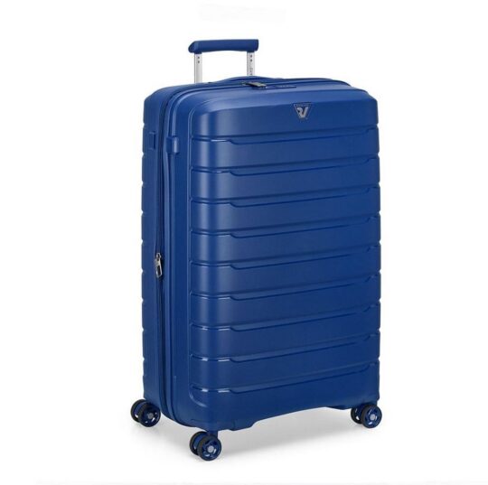 Kovček RONCATO Butterfly - moder, srednji, trdi