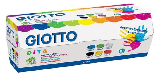Prstne barve GIOTTO - 6×100 ml