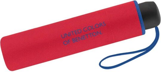 Dežnik BENETTON Super Mini - rdeč, zložljiv