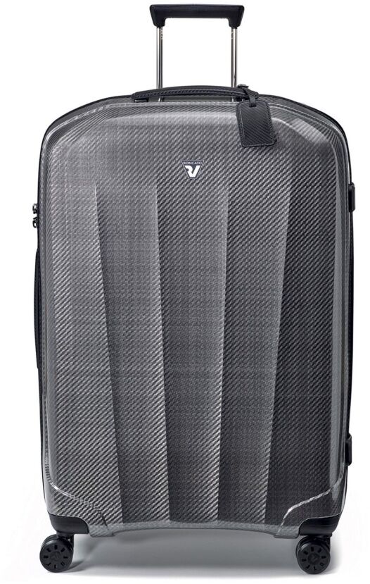 Kovček RONCATO We Are Glam - črn/platinast, srednji, trdi