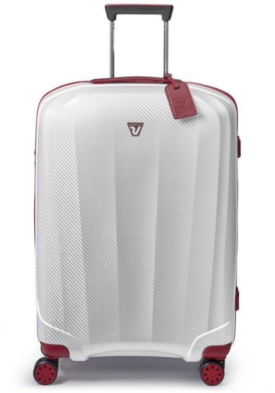 Kovček RONCATO We Are Glam - rdeč/bel, velik, trdi