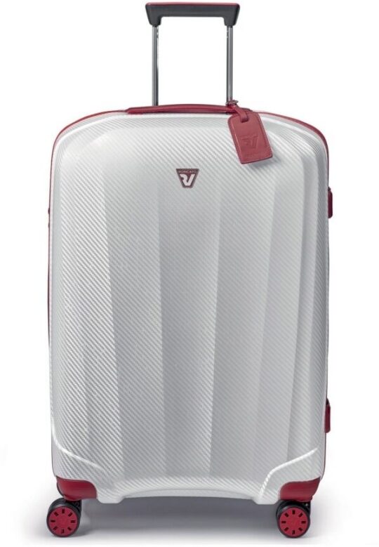 Kovček RONCATO We Are Glam - rdeč/bel, srednji, mehki