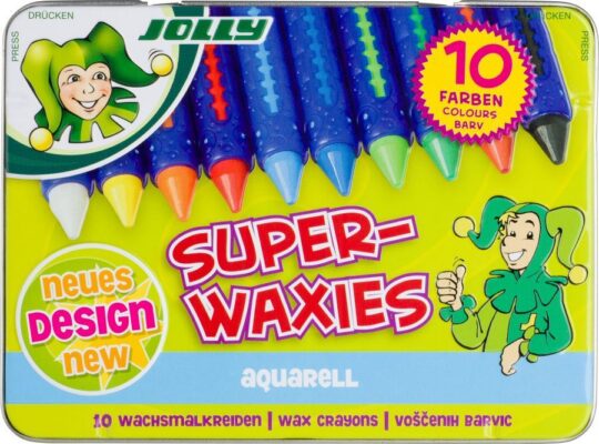 Voščenke Aquarell Superwaxies - 10/1, kov. škatla