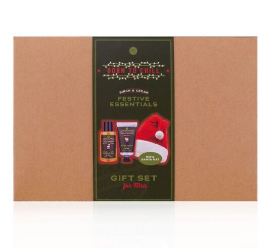 Darilni set ACCENTRA Men’s Xmas - gel 140ml, losjon po britju 60ml, kapa