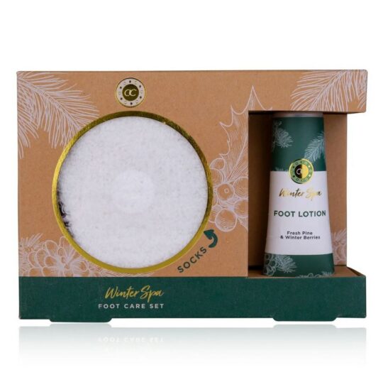 Darilni set ACCENTRA Winter Spa - losjon za noge, nogavice