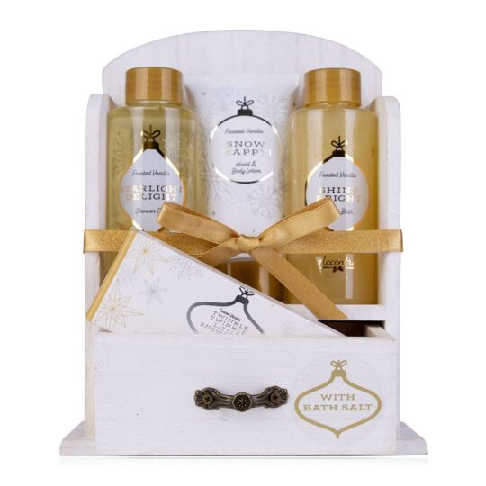 Darilni set ACCENTRA Winter Magic - peneča kopel, gel, losjon, sol