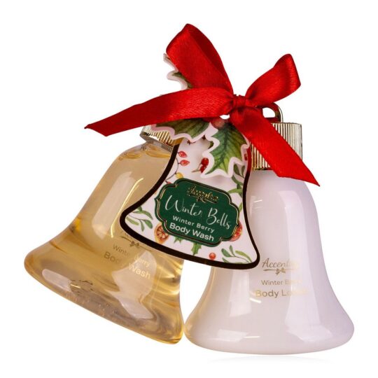 Set za kopanje ACCENTRA Winter Bells - gel 50ml, losjon 50ml