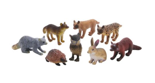 Figure WENNO - gozdne živali, 8 kos, 4-9 cm