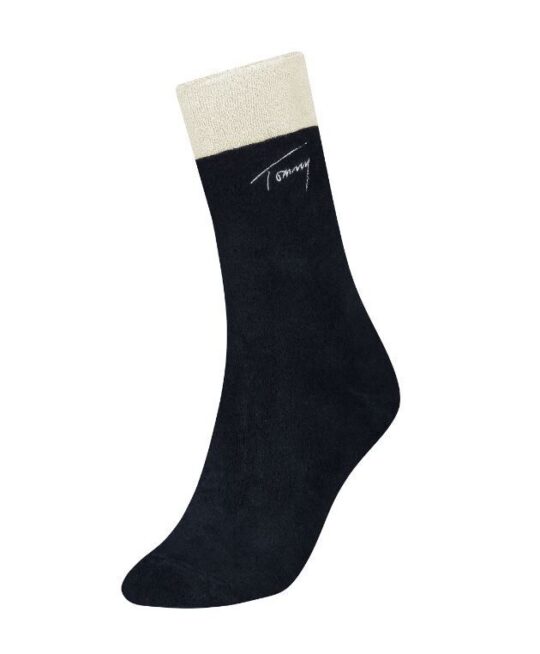 Ženske nogavice TOMMY HILFIGER - modre, 1 par, 35/38