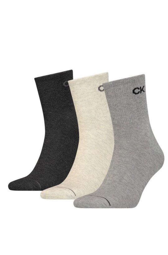 Moške nogavice CALVIN KLEIN - kratke, sive, one size