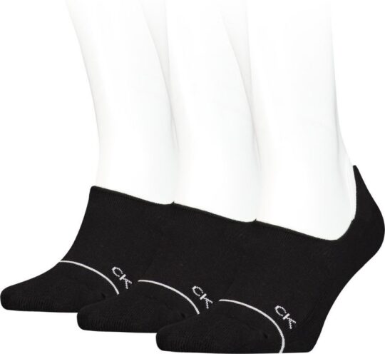 Ženske nogavice CALVIN KLEIN - stopalke, črne, one size