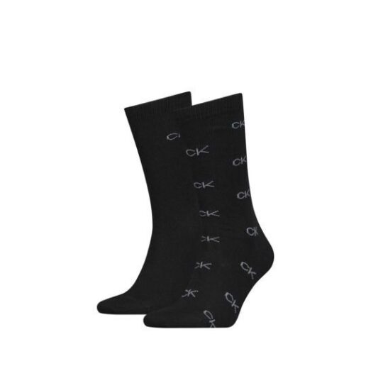 Moške nogavice CALVIN KLEIN - dolge, črne, 2 para, one size