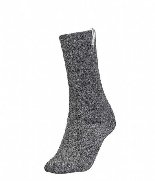 Ženske nogavice CALVIN KLEIN - dolge, črne, 1 par, one size