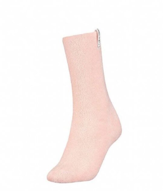 Ženske nogavice CALVIN KLEIN - dolge, roza, 1 par, one size