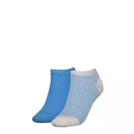 Ženske nogavice TOMMY HILFIGER - stopalke, modre, 2 para, 39/42