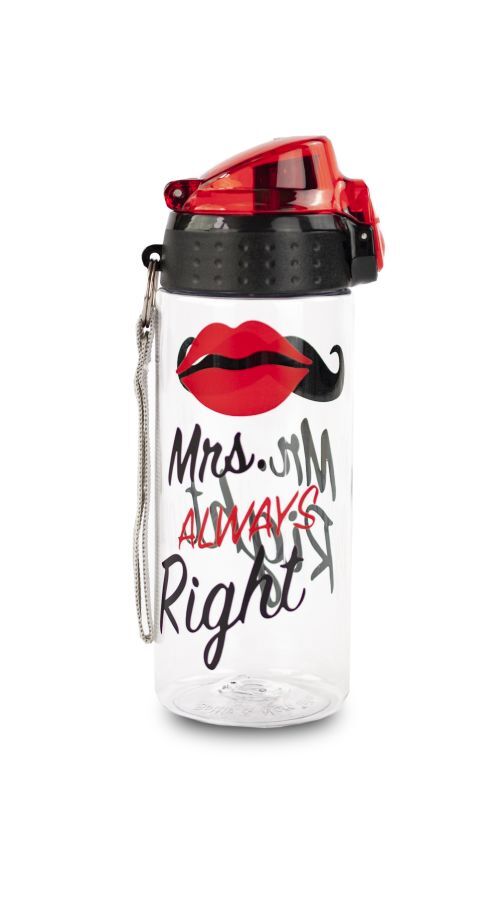 Bidon za vodo - Mr/Mrs Right, 0,5 l