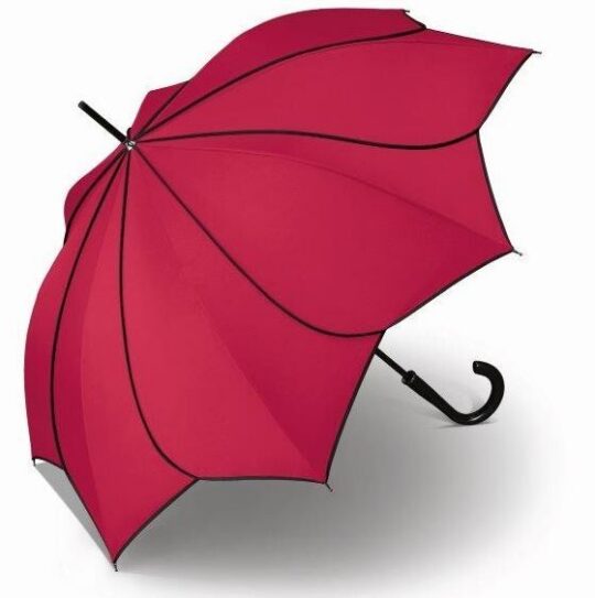 Dežnik PIERRE CARDIN Sunflower - rdeč, dolg