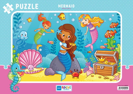 Puzzle BLUE FOCUS GAMES - morska deklica, 30 kos