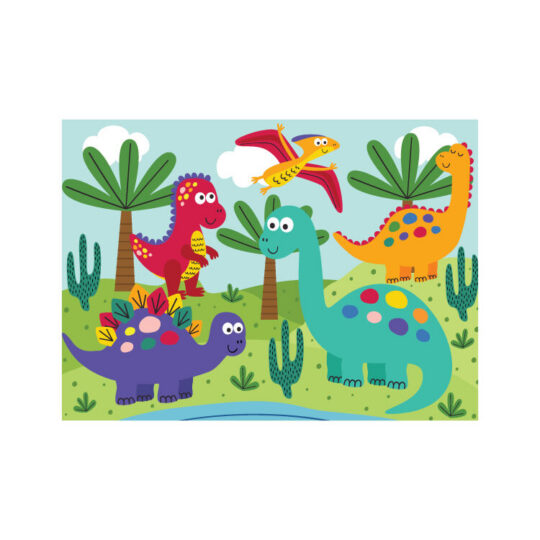 Puzzle BLUE FOCUS GAMES - dinozavri, 24 kos