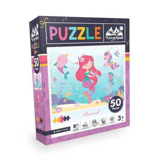 Puzzle BLUE FOCUS GAMES - morska deklica, 50 kos