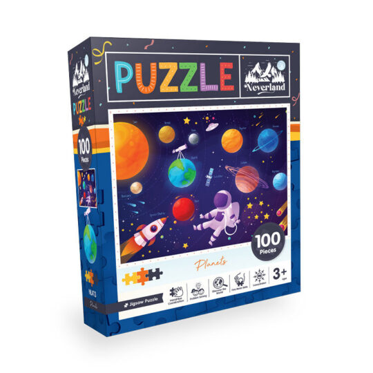Puzzle BLUE FOCUS GAMES - planeti, 100 kos