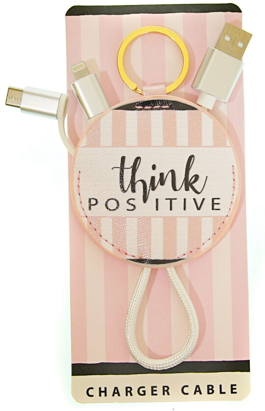 Obesek za ključe FLORA OBAL - polnilni kabel